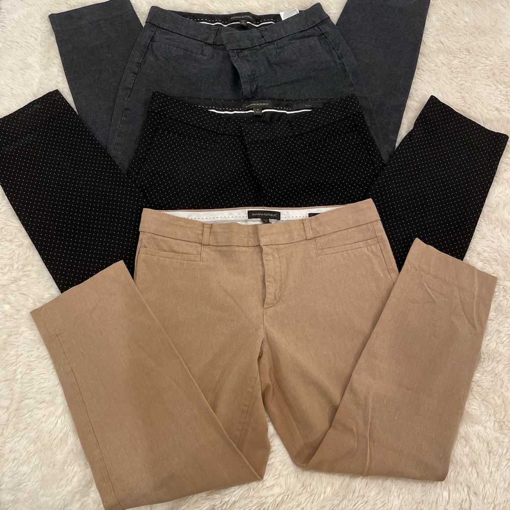 3 pair bundle of Banana Republic Sloan Pants
